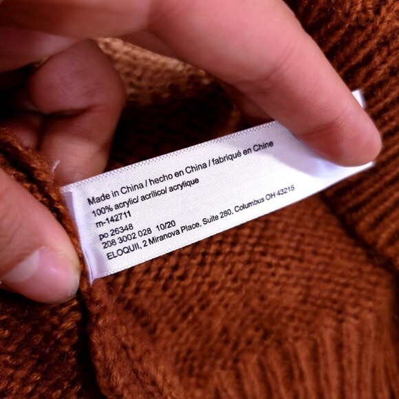 ELOQUII Slouchy Balloon Sleeve Multi Stripe Sweater Vintage Retro Plus 18 20 - Picture 10 of 10